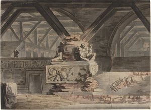 Bühnenbild: Ein Grabgewölbe von Karl Friedrich Schinkel