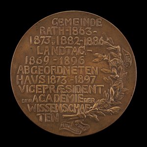 Inschrift [Rückseite], 1897 von Karl Gindra