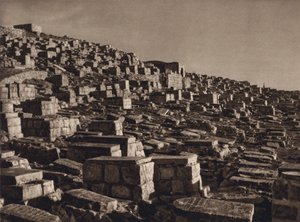 Jerusalem, Tal Josaphat mit jüdischen Gräbern von Karl Grober