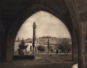 Jerusalem, Blick auf den Ölberg vom Tempelplatz von Karl Grober