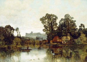 Der Fluss Themse mit Blick auf Windsor Castle von Karl Heffner