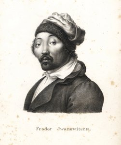 Feodor Jwanowitsch, Kalmücken-Nomade, der von den Russen entführt wurde und später Maler und Kupferstecher wurde von Karl Joseph Brodtmann