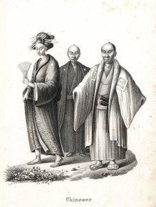 Japanische Oiran und Samurai