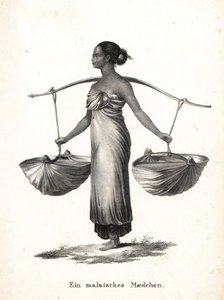 Malaiisches Mädchen mit hochgebundenem Haar, das Turnschuhe trägt