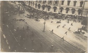 Regierungstruppen schießen auf Demonstranten, 4. Juli 1917, 1917
