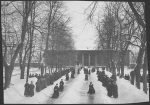 Schlittenfahren, vor 1916