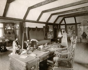 Das Arbeitszimmer des russischen Autors Leonid Andrejew von Karl Karlovich Bulla