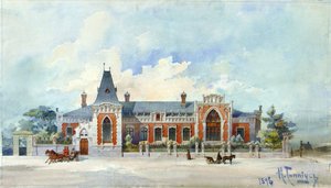 Das Haus von Alexey Alexandrovich Bakhrushin in Moskau, 1896 von Karl Karlovich Gippius