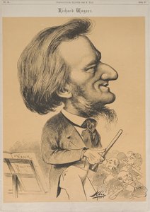 Richard Wagner am Dirigentenpult, 1873 von Karl Klic