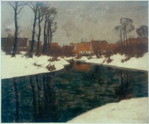 Wintertag in Rheinhessen von Karl Kustner