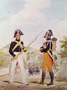 Polizeibeamte der Garde des Konsuls in Uniform