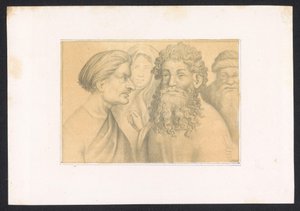 Drei Männer und eine junge Frau von Karl Palzow