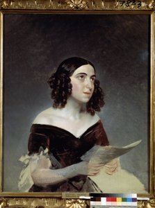 Porträt der Opernsängerin Anna Petrova (1816-1901)