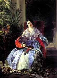 Porträt von Prinzessin Elizaveta Pavlovna Saltykova, 1841