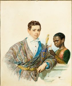 Porträt von Anatole Demidoff, Prinz von San-Donato, 1829 von Karl Pavlovich Bryullov