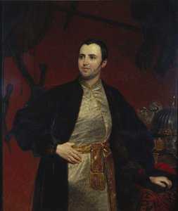 Porträt von Prinz Michail Andrejewitsch Obolenski von Karl Pavlovich Bryullov