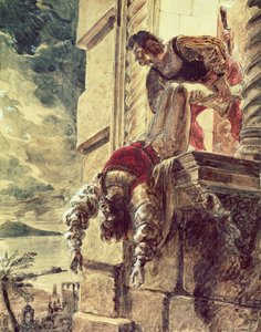 Die Ermordung von Prinz Andreas von Ungarn auf Geheiß von Königin Johanna I. von Neapel