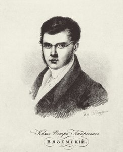 Porträt des Dichters Prinz Pyotr A. Vyazemsky 1792-1878, 1820er Jahre
