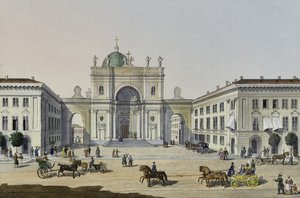 Die katholische Kirche St. Katharina in Sankt Petersburg, erste Hälfte des 19. Jahrhunderts