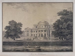 Der Jelagin-Palast in Sankt Petersburg, 1823 von Karl Petrovich Beggrov