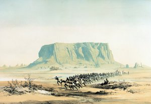 Ansicht des Berges Barkal von Karl Richard Lepsius