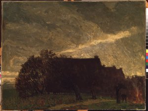 Ein Dorf im Herbst von Karl Wendel
