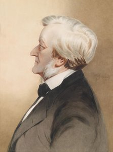 Porträt des deutschen Komponisten Richard Wagner