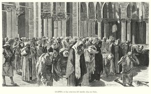 Mittagsgebete in Asyut, Ägypten von Karl Wilhelm Gentz