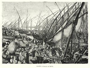 Quais am Nil in Bulaq, Kairo, Ägypten von Karl Wilhelm Gentz