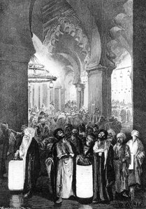 Das Gebet während einer Nacht des Ramadan, 1881 von Karl Wilhelm Gentz