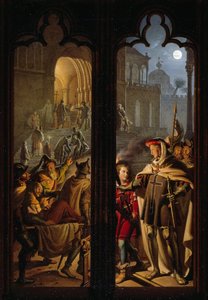 Deutschordensritter als Ordonnanzen in Jerusalem, 1824 von Karl Wilhelm Kolbe the Younger