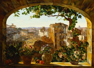 Piazza Barberini, Rom, 1830 von Karl von Bergen