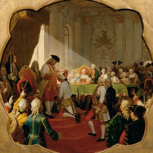 Erste Promotion zum Militär-Maria-Theresien-Orden 1758 von Karl von Blaas