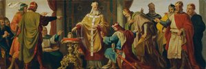 Leopold der Heilige weist die Kaiserkrone zurück von Karl von Blaas