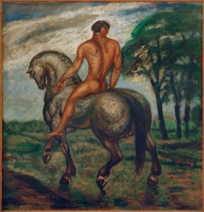 Morgendlicher Reiter (Einsamer Reiter) von Karoly Kernstok