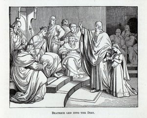 Beatrice wird in den Reichstag geführt, 1882 von Kaspar Oertel