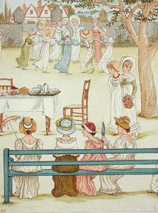 Eine Gartenparty