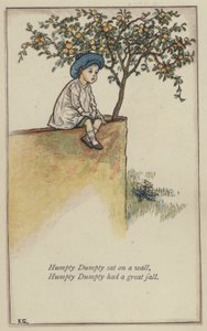 Humpty Dumpty saß auf einer Mauer von Kate (after) Greenaway