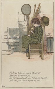 Kleiner Jack Horner saß in der Ecke von Kate (after) Greenaway