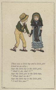 Es war ein kleiner Junge und ein kleines Mädchen von Kate (after) Greenaway