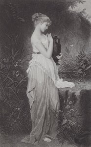 Psyche und Vase (Gravur) von Kate Gray