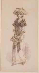 Ein Korb voller Rosen von Kate Greenaway