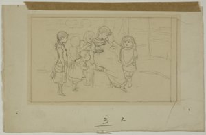 Gruppe von Kindern von Kate Greenaway