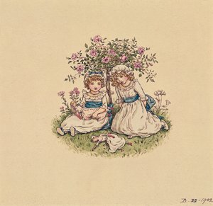 Illustration für den Valentinstag, 1902 von Kate Greenaway