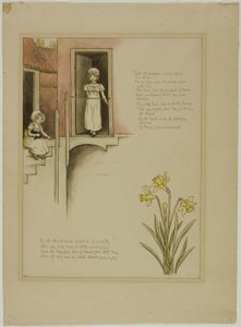 Studie für From Wonder World, aus Marigold Garden von Kate Greenaway
