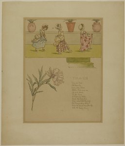 Studie für Tip a Toe, aus Marigold Garden von Kate Greenaway