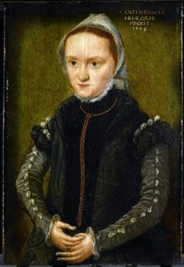 Porträt einer Frau, wahrscheinlich ein Selbstporträt von Katharina van Hemessen