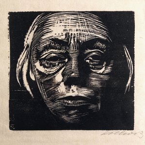 Selbstbildnis von Vorn, 1923 von Käthe Kollwitz