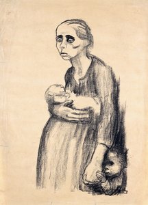 Plakat gegen Paragraph 218, 1924 von Käthe Kollwitz