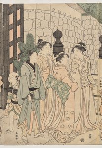 Tausend Herbste, zehntausend Jahre auf der Tokiwa-Brücke von Katsukawa Shuncho